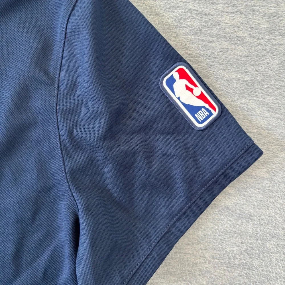 Nike Dallas Mavericks NBA Dri-FIT Polo Shirt Navy Blue Womens Medium